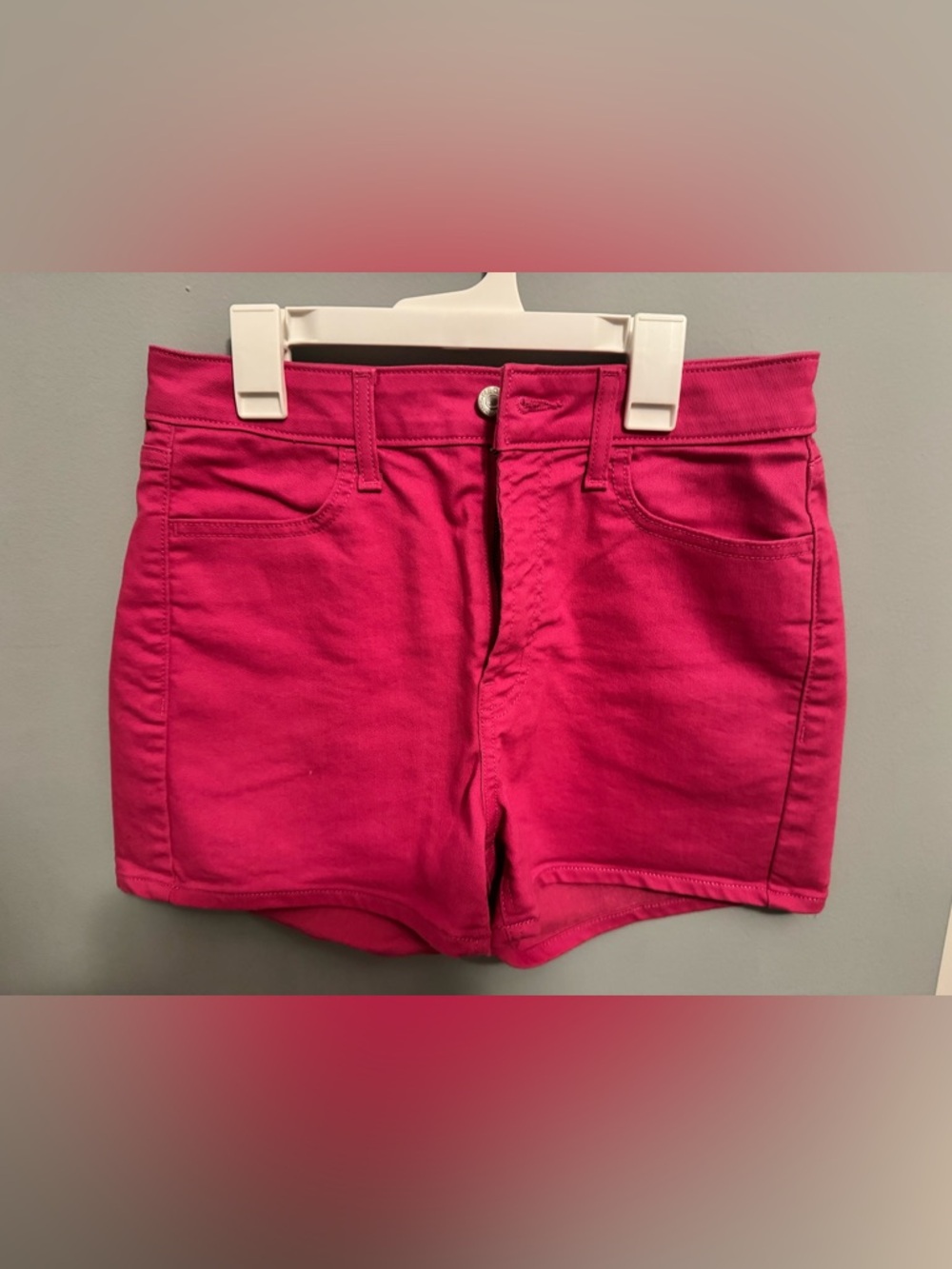 Old Navy Bright Pink Stretch Denim Shorts